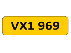 VX1 969 Registration number on Retention Certificate