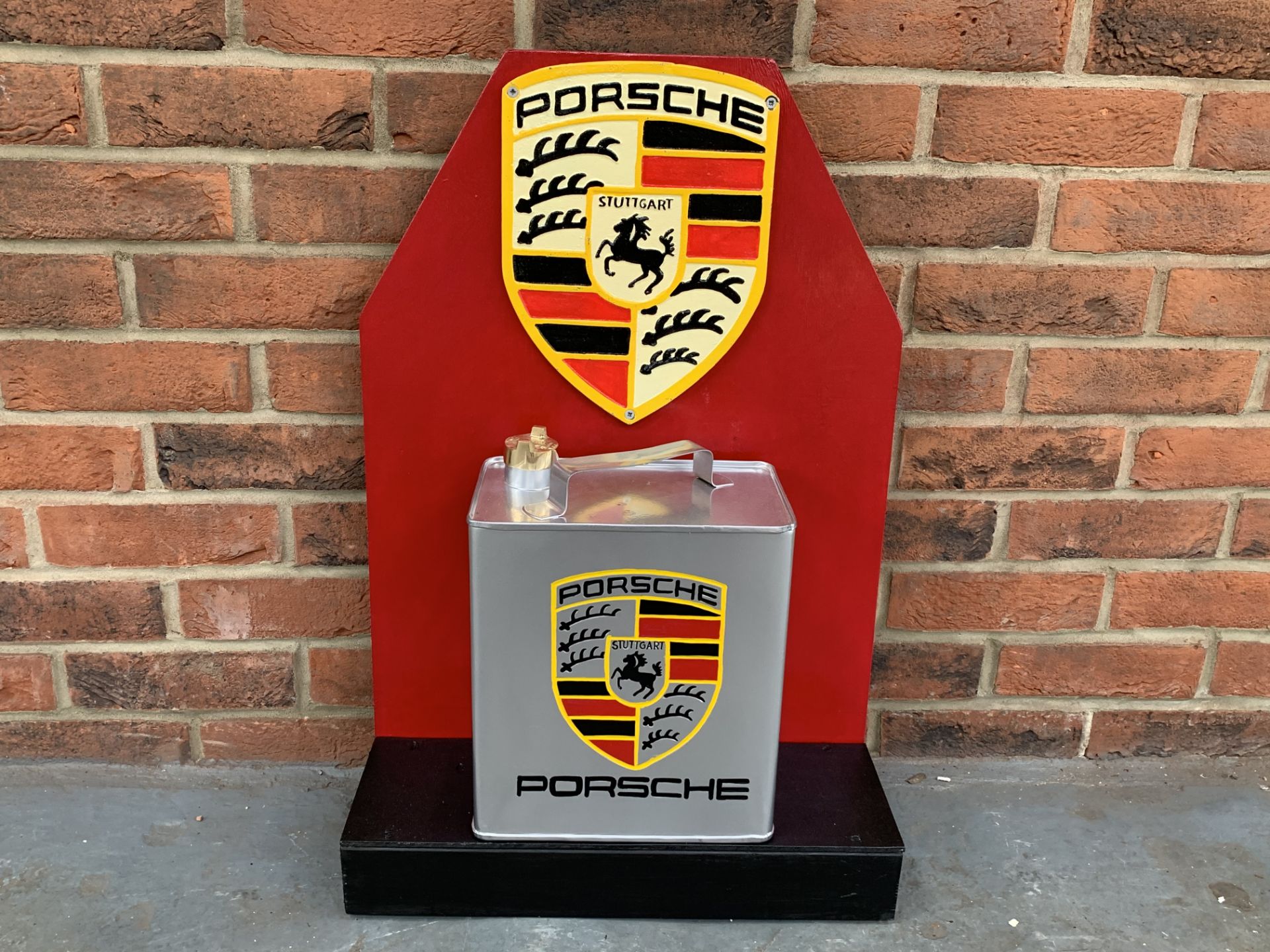 Modern Porsche Petrol Can Display Stand