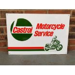 Aluminium Castrol Motorcycle Service Sign