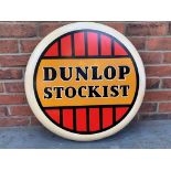 Aluminium Dunlop Stockist Convex Sign