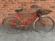 Vintage Royal Mail Bike With Front Basket