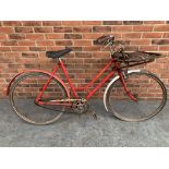 Vintage Royal Mail Bike With Front Basket