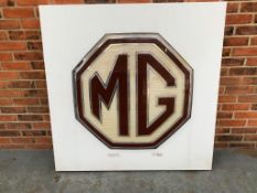 Large Illuminated MG Dealership Sign