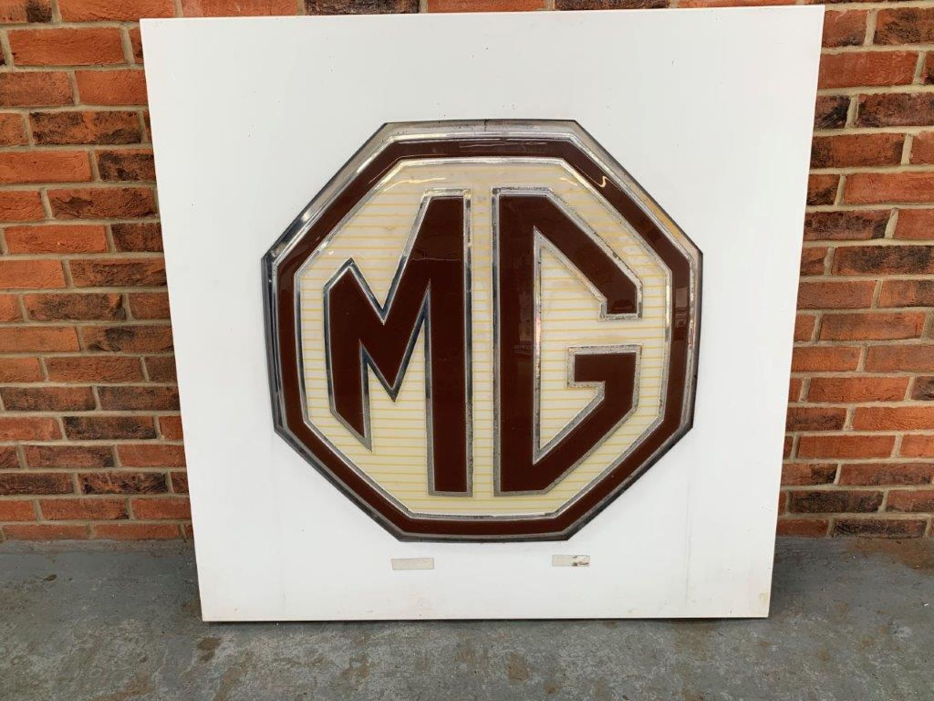 Large Illuminated MG Dealership Sign