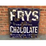 Original Fry's Chocolate Enamel Sign