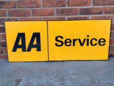 Plastic AA service Sign