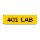 401 CAB Registration number on Retention Certificate
