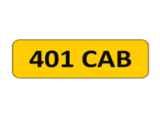 401 CAB Registration number on Retention Certificate