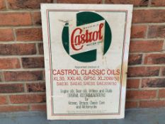 Castrol Classic Oils Carboard Sign