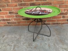 Modern Metal Framed 'Paris' Circular Table