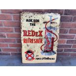 Tin Redex Refresher Sign