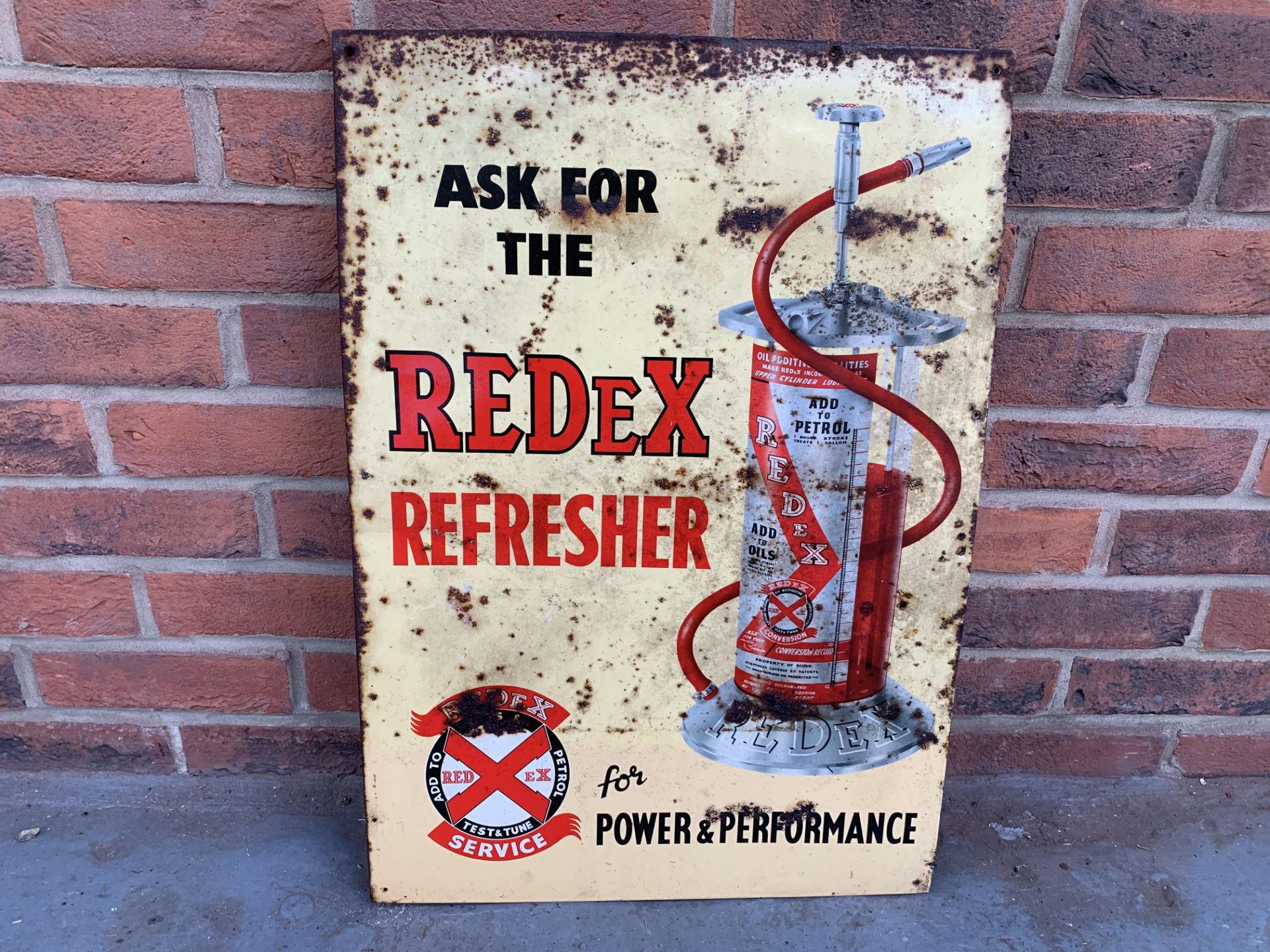 Tin Redex Refresher Sign