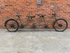 Vintage Three Seater Tandem Bike Bicycle