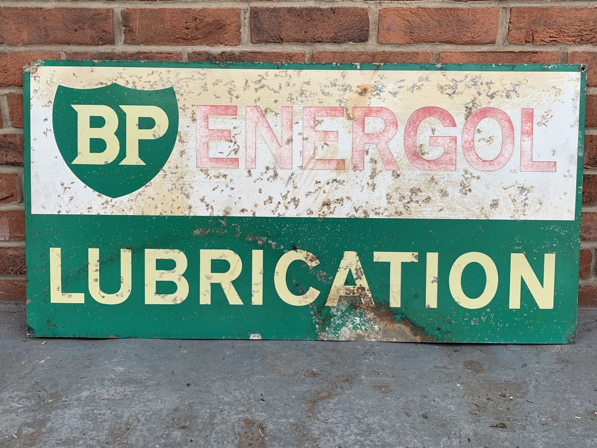 BP Energol Lubrication Tin Sign