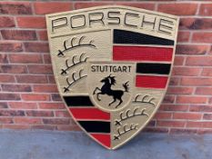 Cast Aluminium Porsche Display Sign