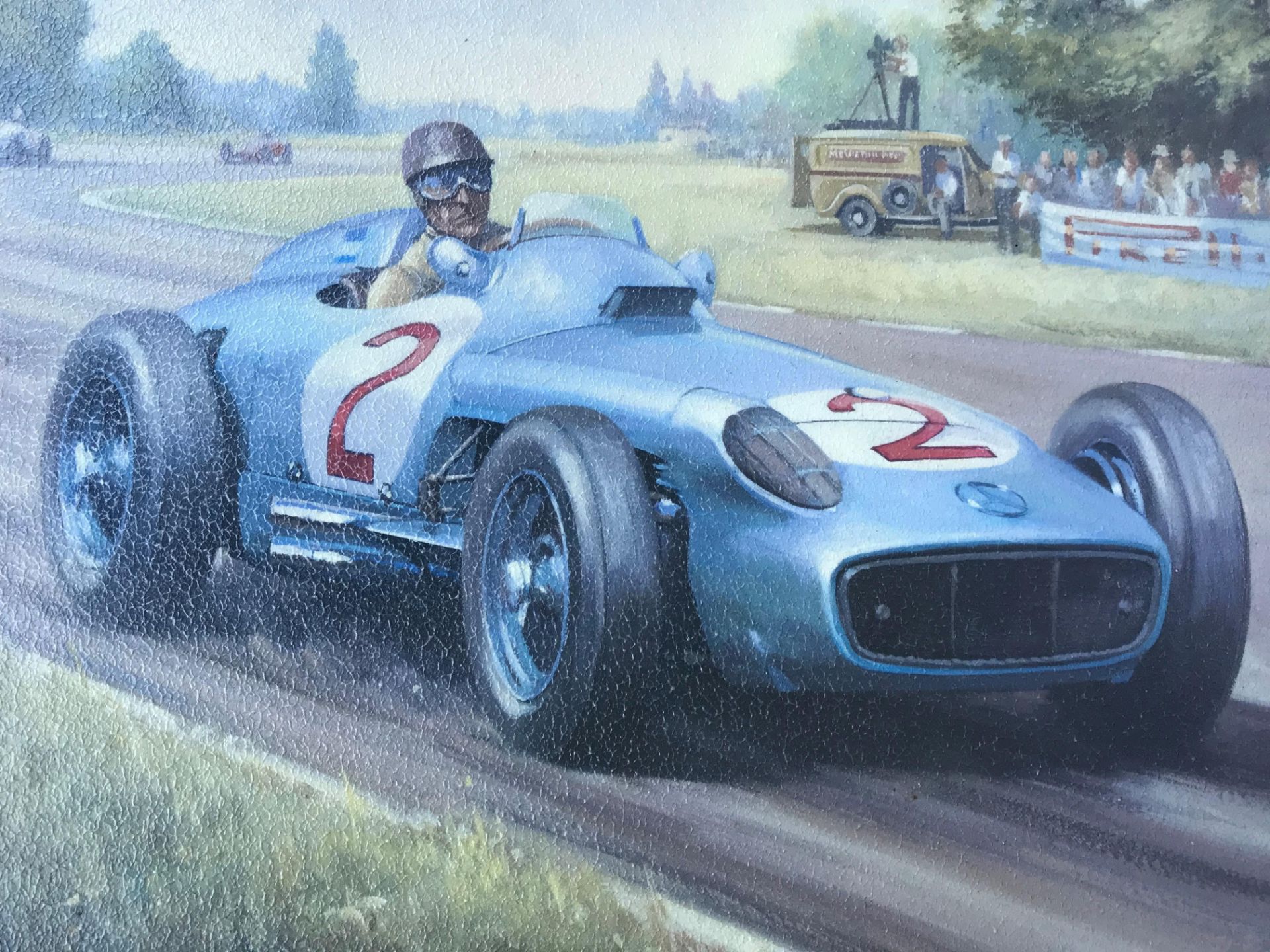 Print Of 1955 Argentine Grand Prix By Mike Jeffries
