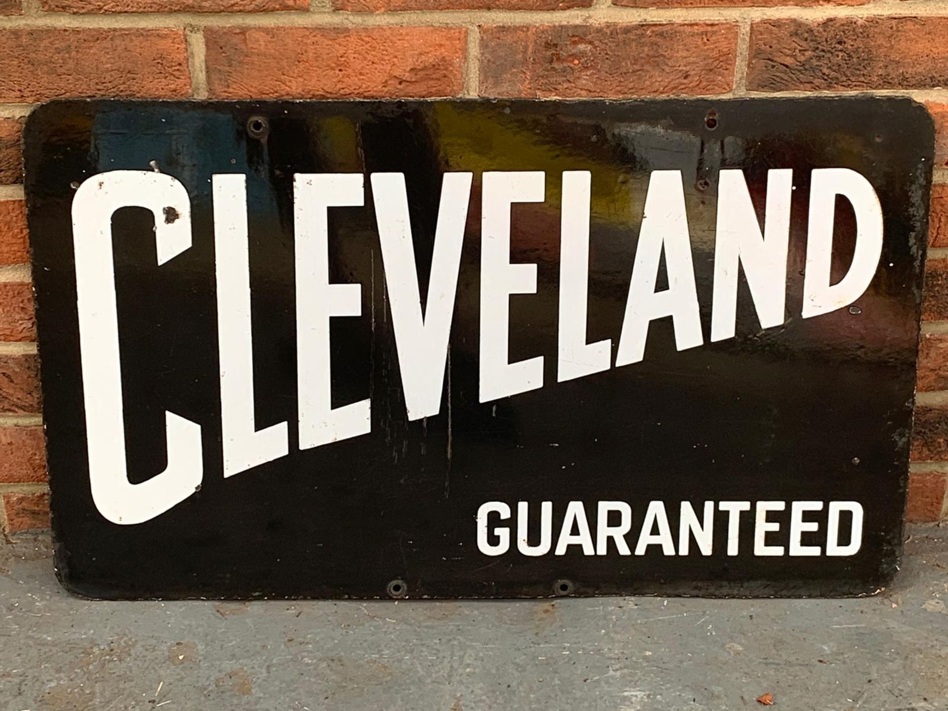 Cleveland Enamel Double Sided Sign - Image 2 of 2