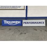 Large Triumph Illuminated Dealership Sign & Performance Sign