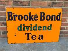 Brooke Bond Dividend Tea Enamel Sign