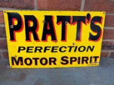 Pratts Motor Spirit Enamel Sign