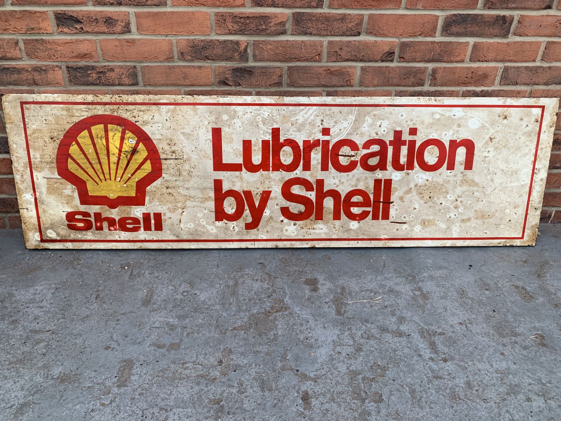 Metal Shell Lubrication Sign