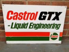 Aluminium Castrol GTX Liquid Engineering Sign