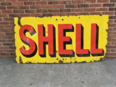 Original Large Shell Enamel Sign