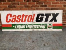 Aluminium Castrol GTX Sign