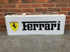 Ferrari Illuminated Double Sided Showroom Display Sign