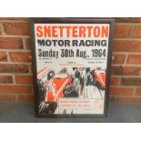 Original 1964 Snetterton Motor Racing Poster