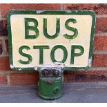 Cast Aluminium Bus Stop Post Sign