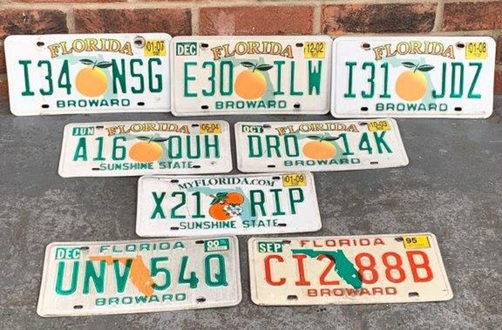 Eight American Florida Number Plates - Image 3 of 3
