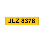 JLZ 8378 Registration Number On Retention Certificate