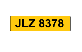 JLZ 8378 Registration Number On Retention Certificate