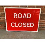 Metal Road Closed Sign