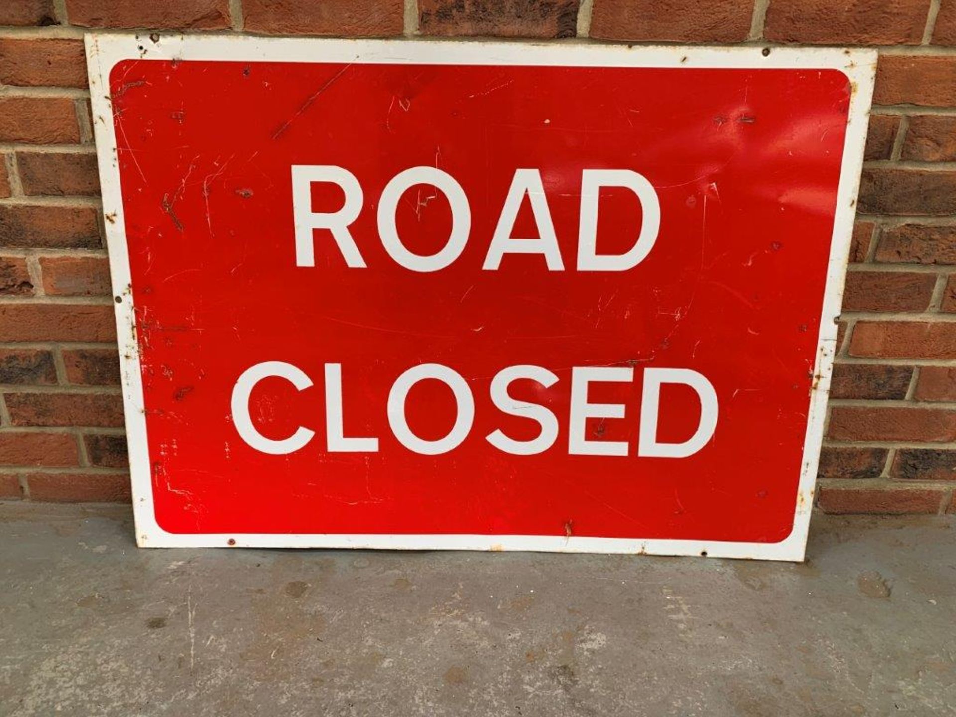 Metal Road Closed Sign