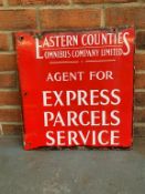 Eastern Counties Express Parcels Service Enamel Sign