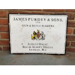 James Purdey & Sons Enamel Sign
