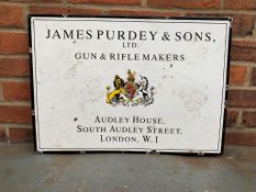 James Purdey & Sons Enamel Sign