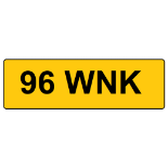 96 WNK Registration Number On Retention Certificate