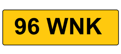 96 WNK Registration Number On Retention Certificate