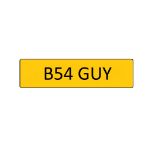 B54 GUY Registration Number On Retention Certificate