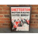 Original Snetterton Easter Monday" Racing Poster"
