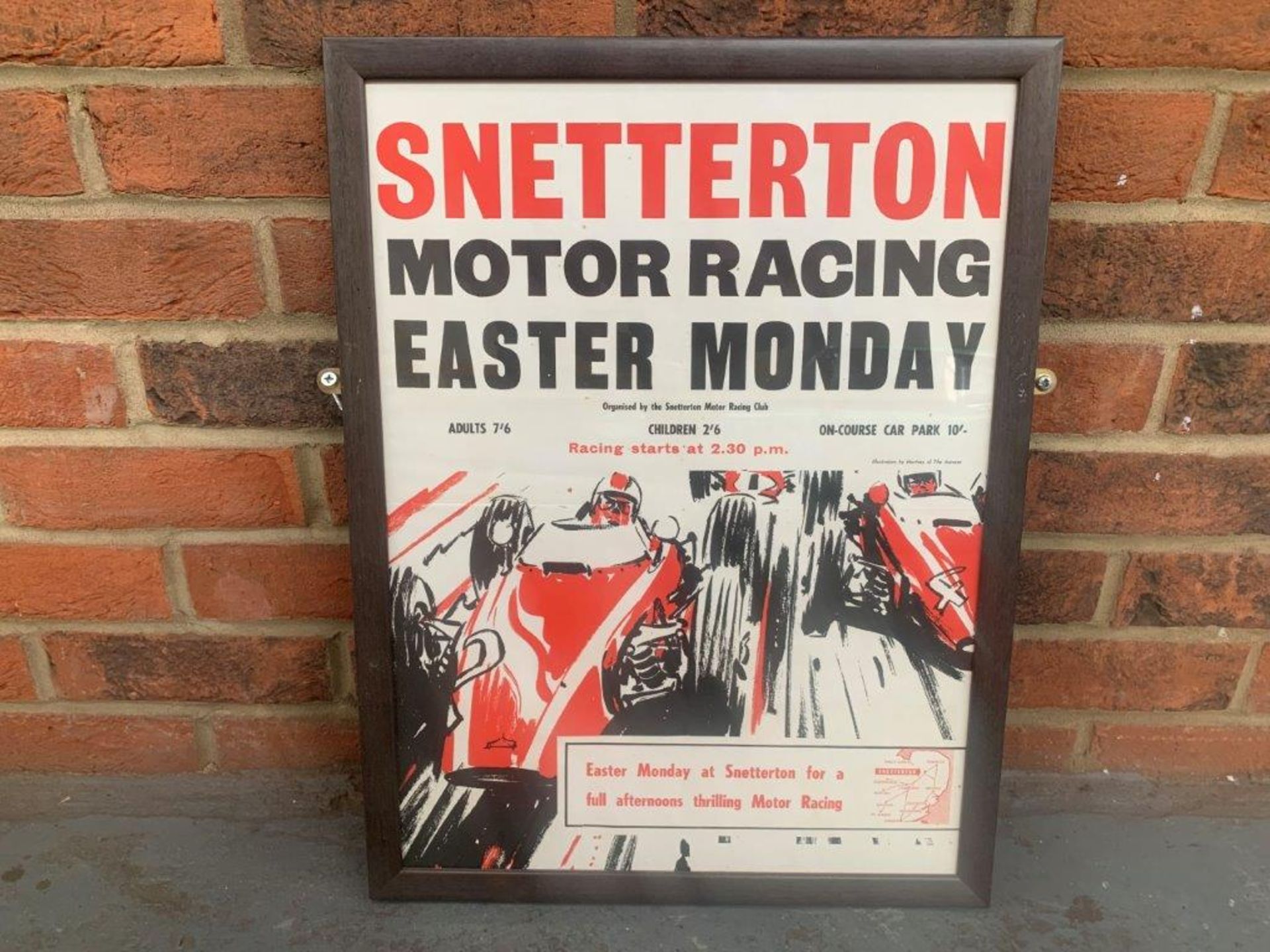 Original Snetterton Easter Monday" Racing Poster"