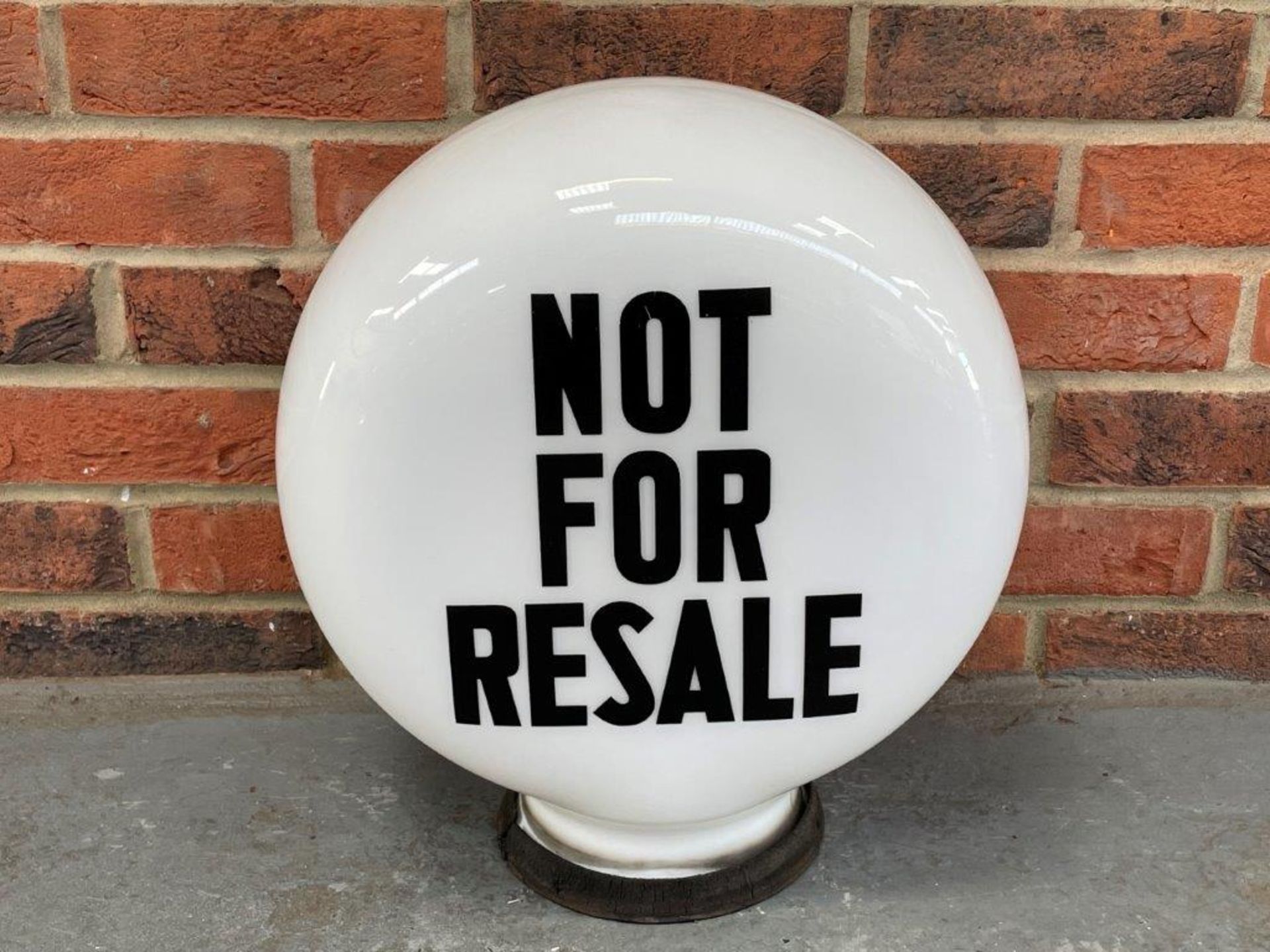 Vintage Not For Resale" Petrol Globe "