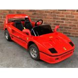 A Large Toy Battery Operated Childs Ferrari F40