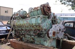 Rolls-Royce Meteor Tank Engine on trailer