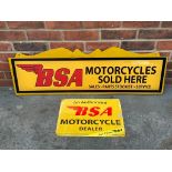 Two Modern BSA Motorcycles Sign