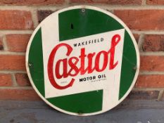 Aluminium Castrol Wakefield Circular Sign