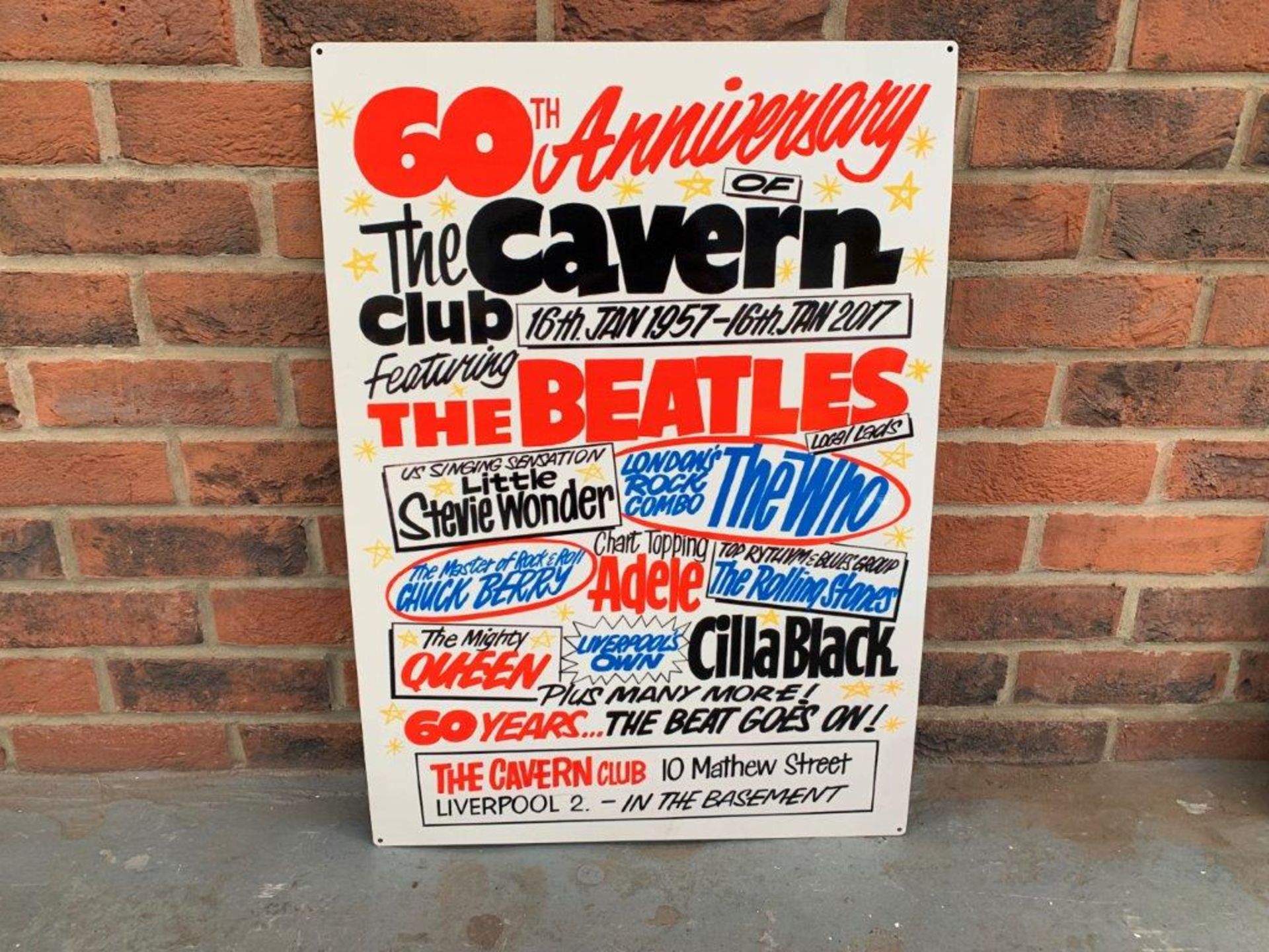 Modern 60th Anniversary The Cavern Club Sign